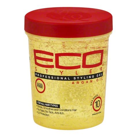 eco styler professional hair styling gel  argan oil  max hold