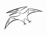Pterodactyl Pteranodon Getcolorings sketch template