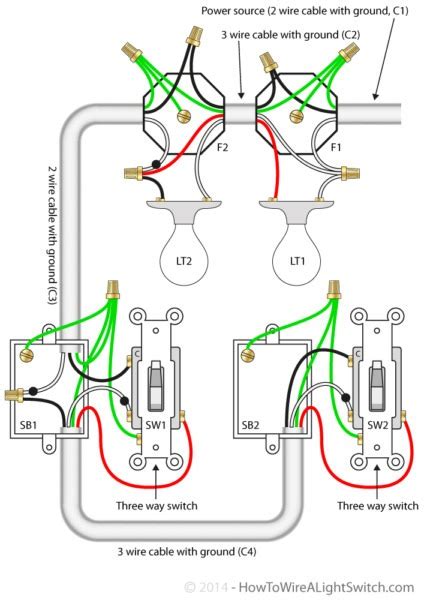 switch wiring diagram   lights