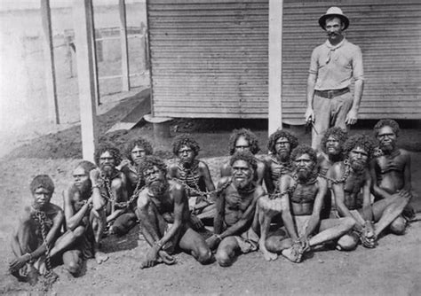 Aboriginal Men In Chains At Wydnham Prison In Australia C 1901 This