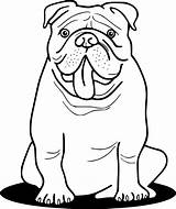 Bulldog Coloring Pages English Drawing Camera Line Sheets Easy Adult Dog Kids Printable Drawings Colouring Georgia Book Cctv Outline Bull sketch template