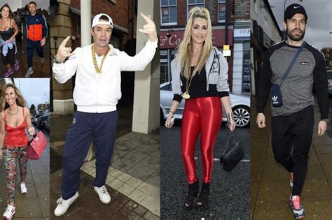 footballers wags and celebrities dress as chavs for charity do in hale manchester evening news