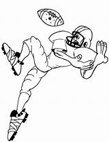 Football Coloring Pages Printable Kids Printables Auburn Sports Color Footballs Catch Print Colouring College Afl Receiver Pic Cliparts Printactivities Ball sketch template
