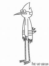 Regular Show Coloring Pages Color Print sketch template