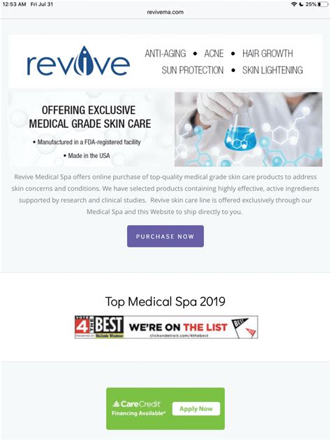 revive  offers  exclusive skin care  revive medical spa