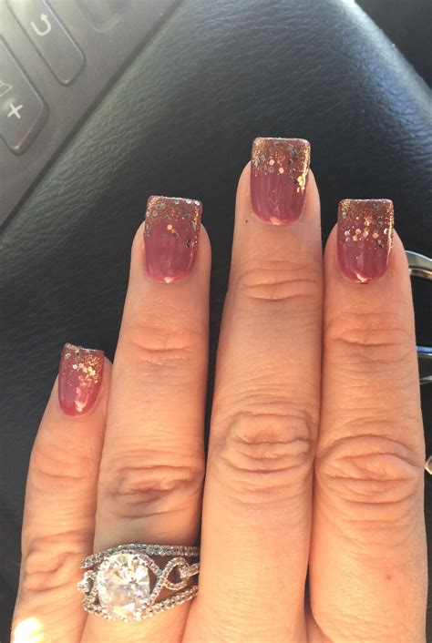 Fall Nails Ombré Glitter Glitter Ombre Gel Nails Nails