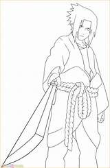 Mewarnai Sasuke sketch template