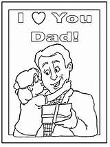 Coloring Fathers Pages Father Happy Sheet Kids Dad Daddy sketch template