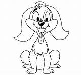 Playful Puppy Coloring Coloringcrew sketch template