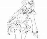 Coloring Clannad Pages Sakagami Tomoyo Ice Cream sketch template