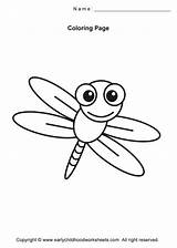 Cute Coloring Pages Dragonfly Bug Printable Insect Getcolorings Haven Creative Getdrawings Color Colorings sketch template