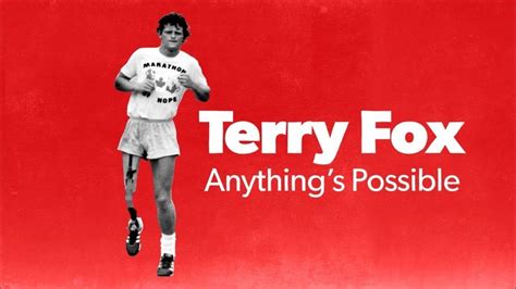 terry fox anything s possible fox running cancer support