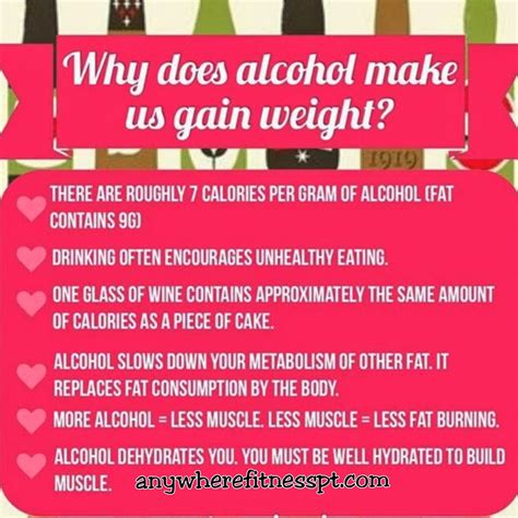 fitness pt  alcohol weight loss dont mix