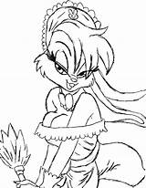 Coloring Maid Lola Bunny Pages Designlooter Color 777px 61kb Choose Board sketch template
