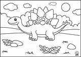 Coloring Pages Dinosaurs Kids Stegosaurus Navigation Post sketch template