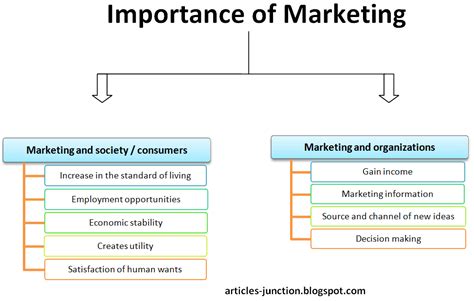 articles junction importance  marketing role significance  marketing