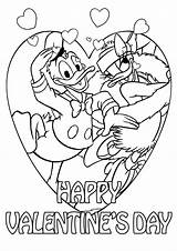 Bojanke Valentinovo Djecu Printanje Getcolorings Donald Cartoon Stranica Colouringdisney Preuzete Azcoloring Slatkisvijet sketch template