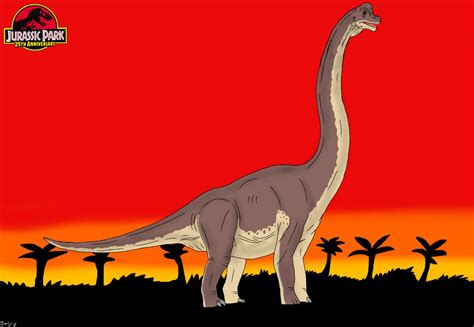 Jurassic Park 25th Anniversary Brachiosaurus By Trefrex On Deviantart