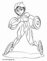 Big Coloring Hero Pages Gogo Colouring Disney Tomago Baymax Super Suit She Sheet Color Southwest Characters Female Honey Books Print sketch template