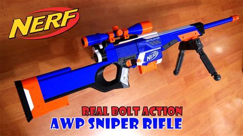 Nerf Awp Sniper Rifle Bolt Action Retaliator Mod Kit