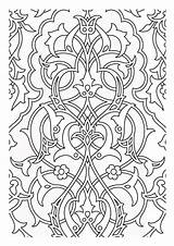 Coloring Pages Adult Patterns Adults Pattern Medieval Middle Medievaux Colouring Tapestry Nightmare Before Christmas Printable Simple Book Age Sheets Serve sketch template