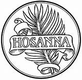 Hosanna sketch template