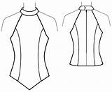 Pattern Top Halter Sewing Neck Drawing Tops Dress Crop Technical Lekala Patterns Diy Women Made Vintage Easy Online Choose Board sketch template
