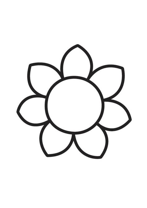 small  simple flower coloring pages  coloring pages