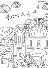 Santorini Greek Sights Favoreads sketch template