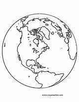 Globe Terrestre Coloringhome Dltk 1025 Colorironline sketch template