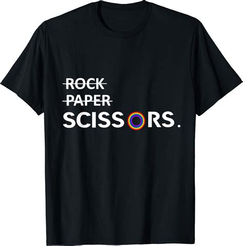 Not Rock Paper It S Scissors Lgbt Funny Lesbians T Shirt