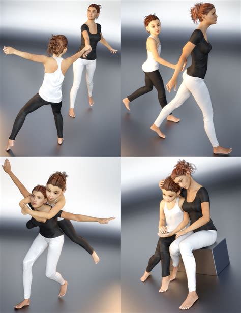 oreschnick poses mothers and their daughters poses daz 3d