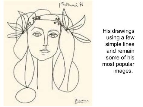 Pablo Picasso Line Drawings Line Drawing Simple Line Drawings