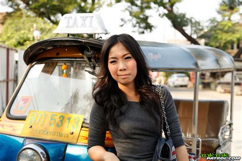 tuktuk patrol stunning thai babe with soft hairy bush poses