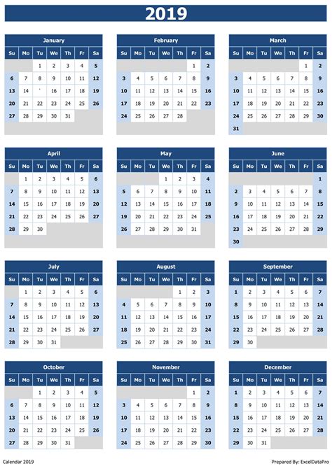 calendar excel templates printable pdfs images exceldatapro