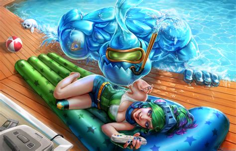 arcade riven and pool party zac full by naivascha on deviantart