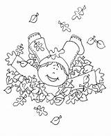 Fall Leaves Boy Fun Coloring Stamps Digi Pages Visit Dearie Dolls Sheets Posted Am sketch template