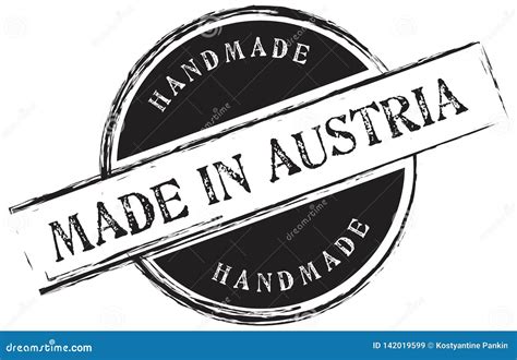 handmade   austria stock vector illustration  success