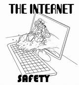 Safety Internet Coloring Tips Children Pages Online Teaching Resources sketch template
