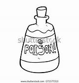 Poison Bottle Template Cartoon sketch template