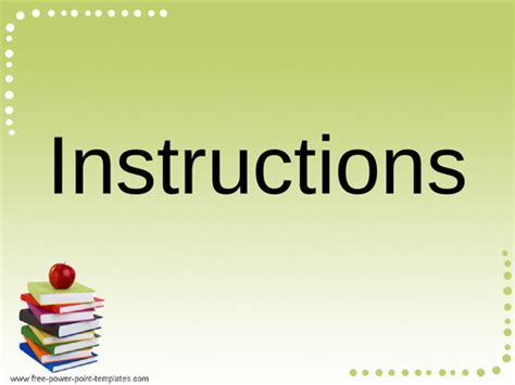 instructions teaching resources