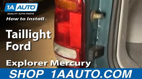 replace tail light   ford explorer  auto