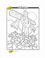 Easter Coloring Pages Crayola Colouring Pdf Cross Documents Getcolorings Templates Printable sketch template