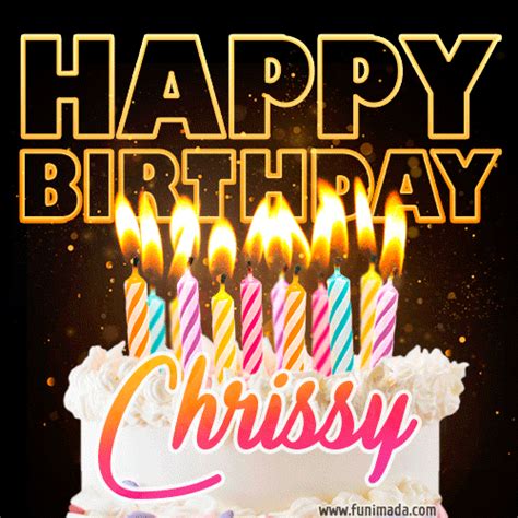 chrissy animated happy birthday cake gif image  whatsapp