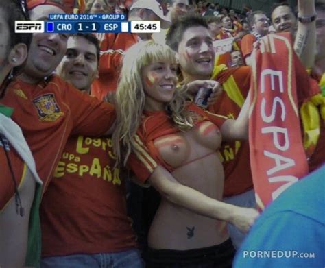 flashing spanish soccer fan porned up