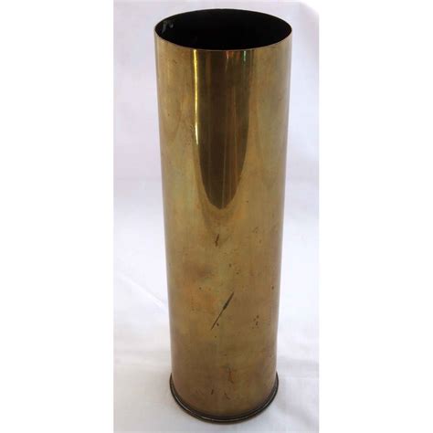 mm brass shell case believed   french  unknown oxfam gb oxfams  shop