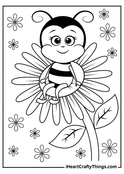 bee coloring pages   printables