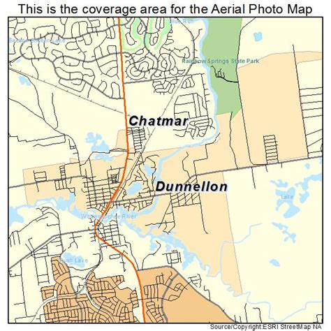 aerial photography map  dunnellon fl florida