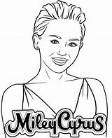 Miley Cyrus Coloring Pages Singers Sheets Pop Celebrity Singer Printable Famous People Topcoloringpages Choose Board sketch template