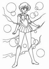 Sailor Coloring Pages Mercury Moon Getdrawings sketch template
